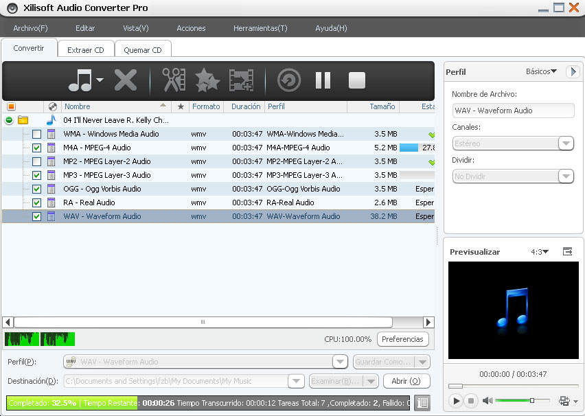Xilisoft Convertidor de Audio Pro  