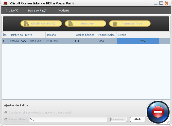 Xilisoft Convertidor de PDF a PPT