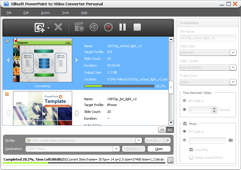 Xilisoft convertidor de PowerPoint a Vídeo