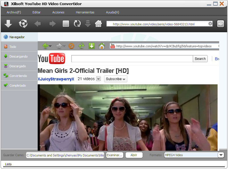 YouTube HD Video Convertidor - Screenshot